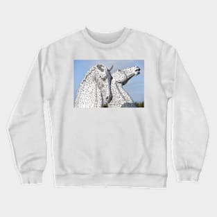 The Kelpies , Helix Park, Falkirk , Scotland Crewneck Sweatshirt